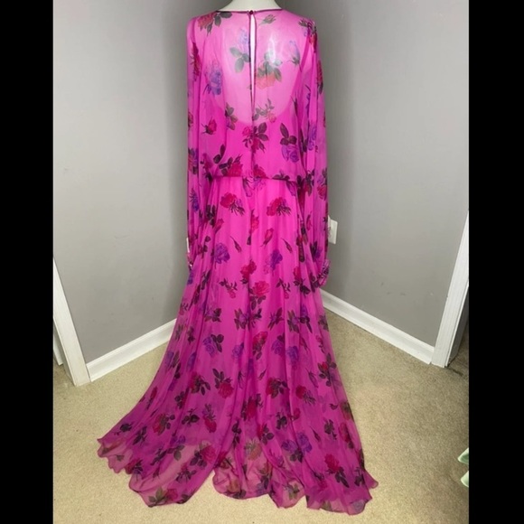 VALENTINO floral-print silk-organza gown - Picture 10 of 12
